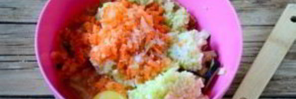 оладьи из баклажанов и кабачков