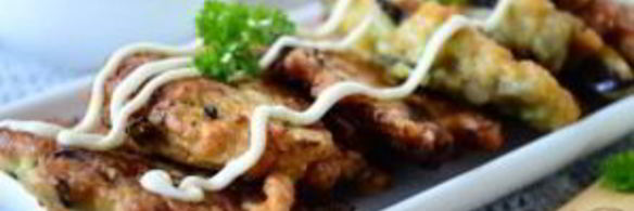 оладьи из баклажанов и кабачков