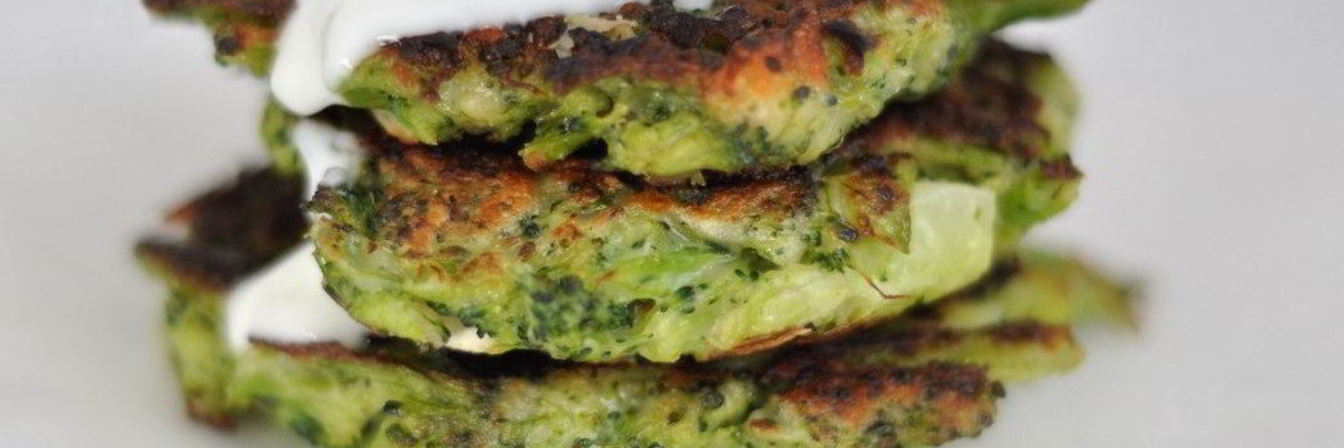 Оладьи из брокколи с сыром