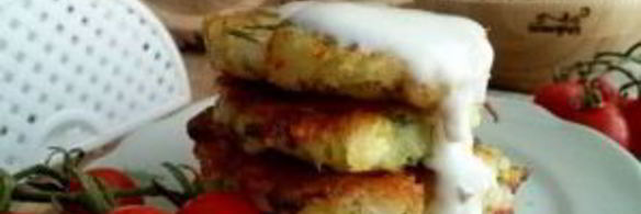 оладьи из кабачков с сыром и чесноком