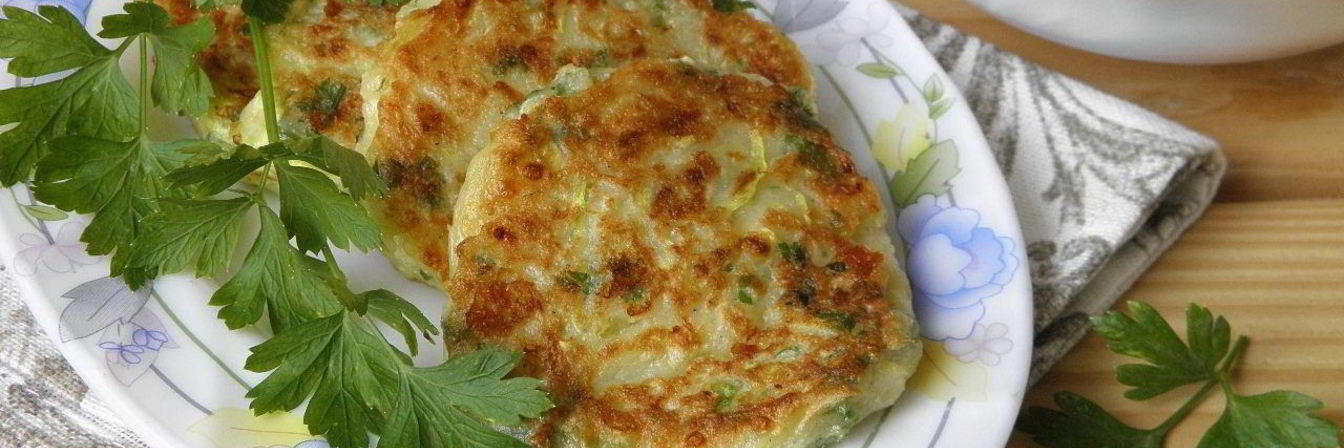 Оладьи из кабачков с сыром