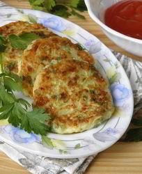 Оладьи из кабачков с сыром