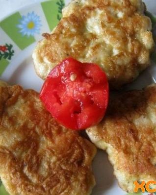 Оладьи из куриного филе