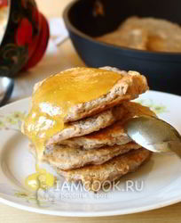 Оладьи из овсяных хлопьев на воде