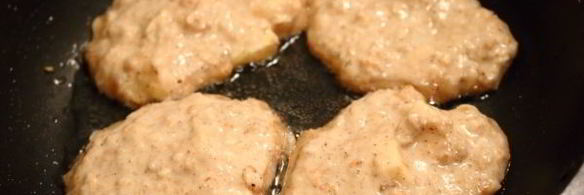 оладьи из овсяных хлопьев на воде