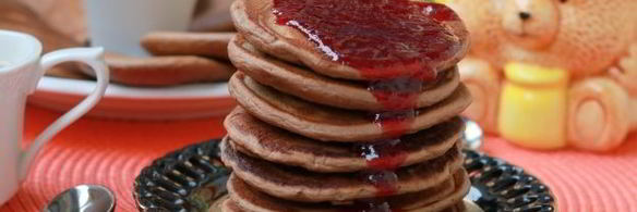 оладьи на кислом молоке с какао