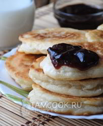 Оладьи на воде без яиц и дрожжей