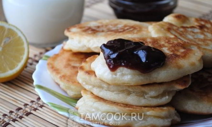 Рецепт оладий на воде без яиц и дрожжей