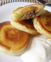 Оладьи с фаршем