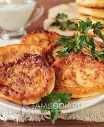 Оладьи с сыром на кефире