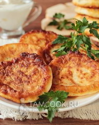 Оладьи с сыром на кефире