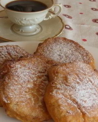 Оладьи с яблоками