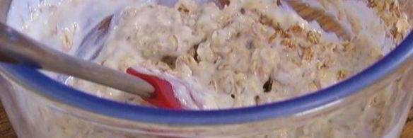 овсяные оладушки на кефире с изюмом и корицей