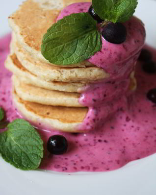 Овсяные оладьи c творогом