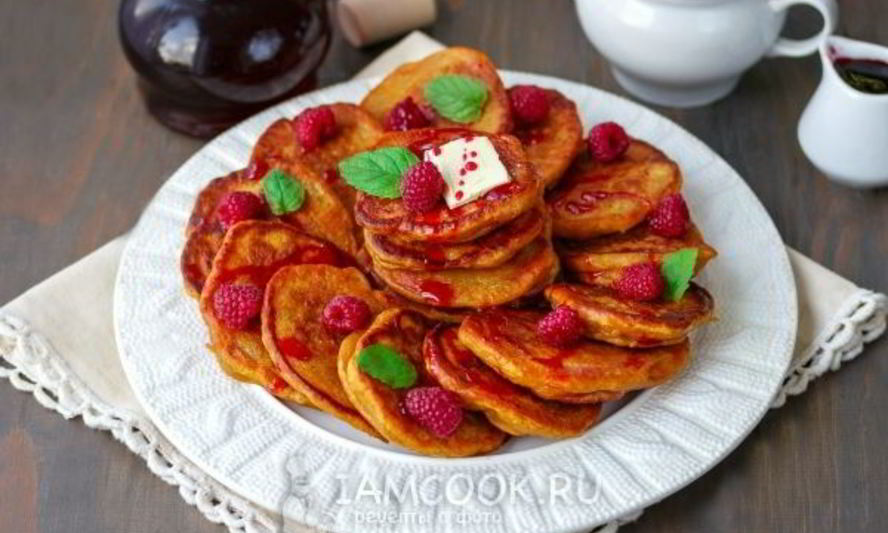 Рецепт постных оладий из тыквы