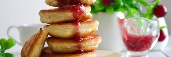 пышные оладьи на кефире и дрожжах