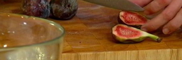 сахарные оладьи с инжиром