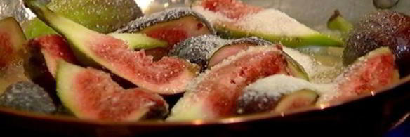 сахарные оладьи с инжиром