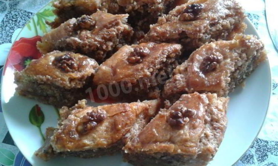 Рецепт пахлавы с орехами