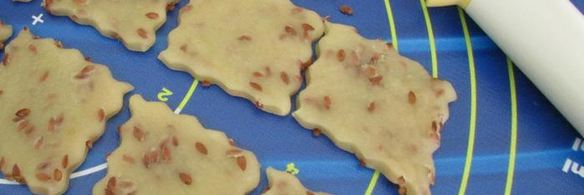 галетное печенье с семенами льна