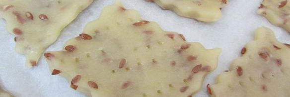 галетное печенье с семенами льна