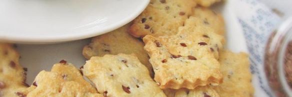 галетное печенье с семенами льна