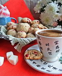 Гречневое печенье с брусникой