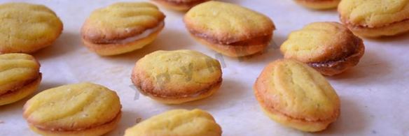 кукурузное печенье с мятным ганашем