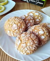 Лимонно-кокосовое печенье с трещинками