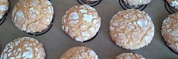 лимонно-кокосовое печенье с трещинками