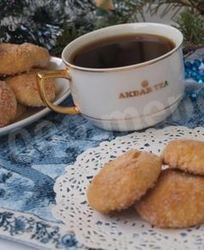 Новогоднее печенье творожное с курагой