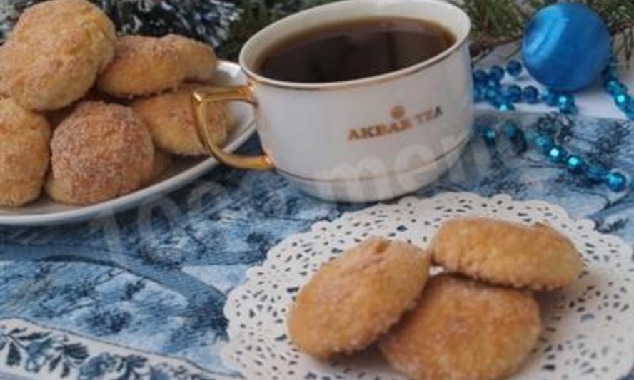 Рецепт новогоднего печенья творожного с курагой