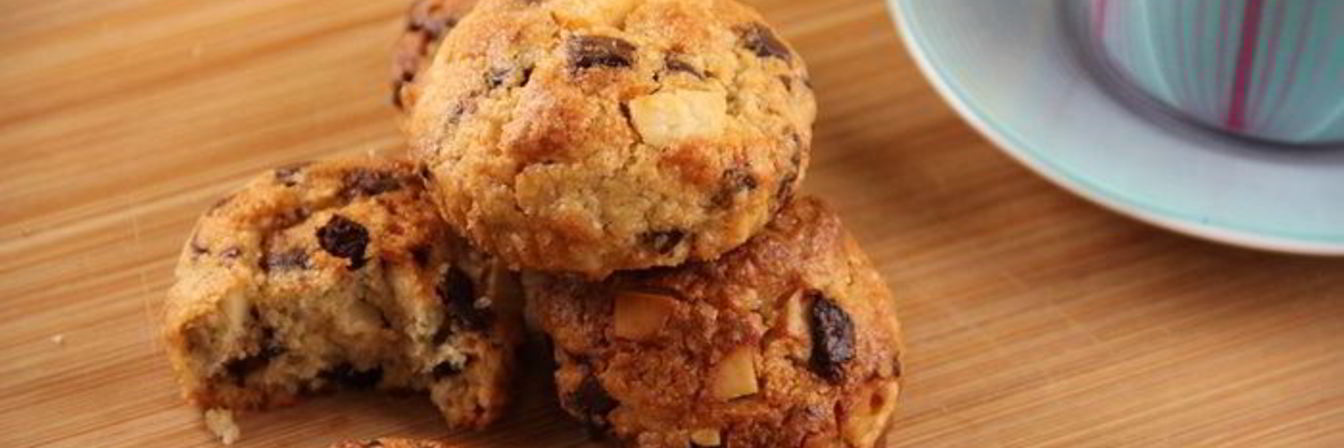 Орехово-шоколадное печенье с морской солью