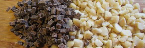 орехово-шоколадное печенье с морской солью