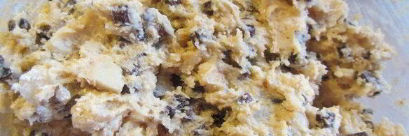 орехово-шоколадное печенье с морской солью