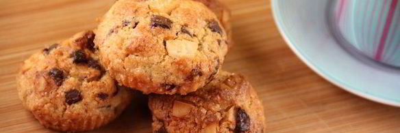 орехово-шоколадное печенье с морской солью