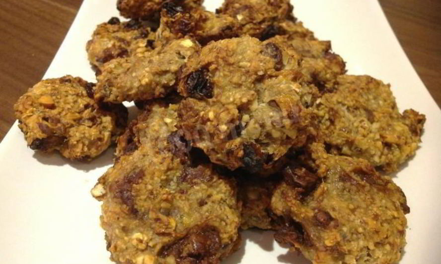 Рецепт овсяного печенья из бананов