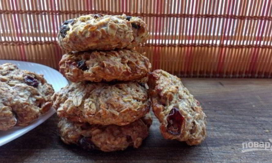 Рецепт овсяного печенья с кефиром