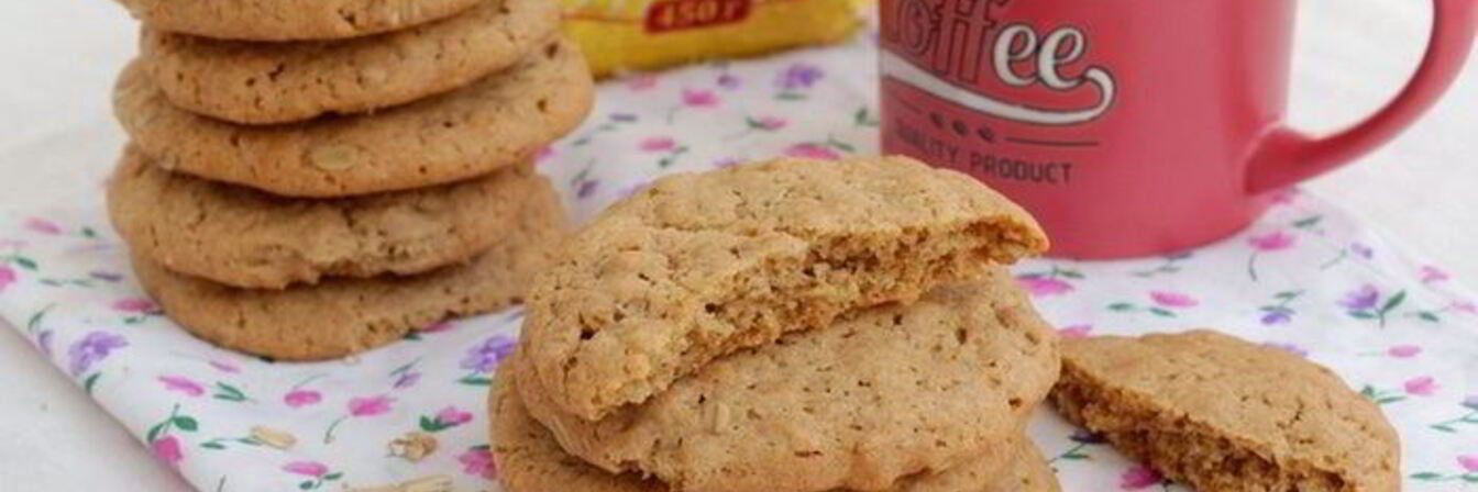 Овсяное печенье с цельнозерновой мукой