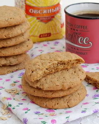 Овсяное печенье с цельнозерновой мукой