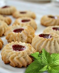 Печенье курабье на маргарине