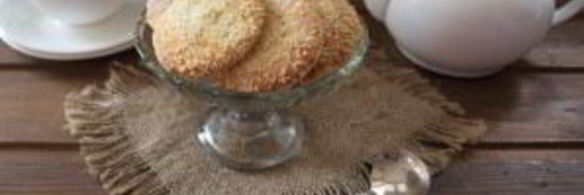 печенье на сметане с кунжутом