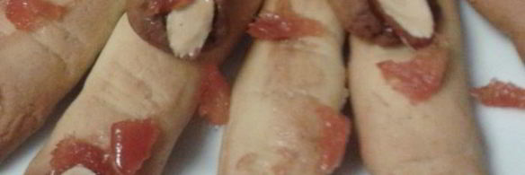 печенье пальцы на хэллоуин