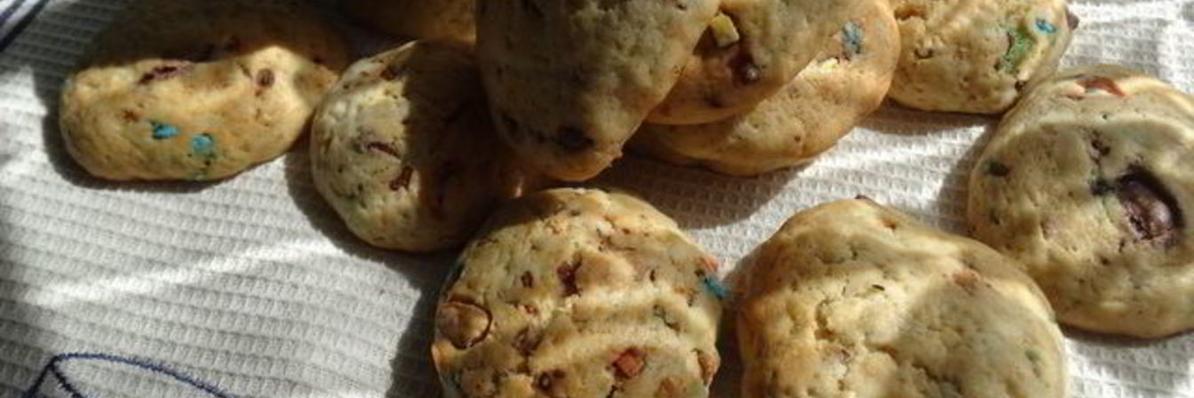 Печенье с драже m&m