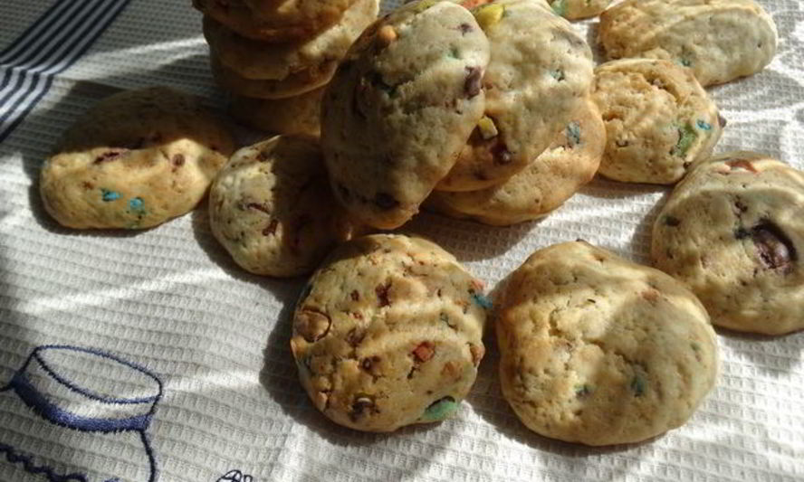 Рецепт печенья с драже m&m