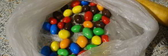 печенье с драже m&m