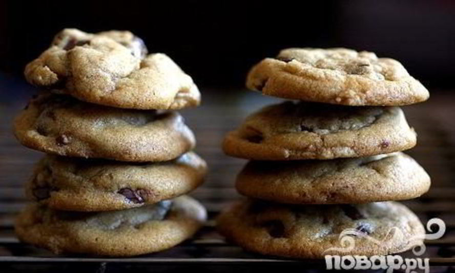 Рецепт печенья с кусочками шоколада