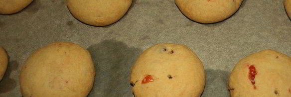 печенье с вяленой вишней и коньяком