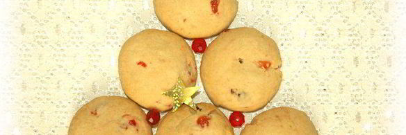 печенье с вяленой вишней и коньяком