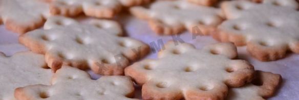 печенье снежинки